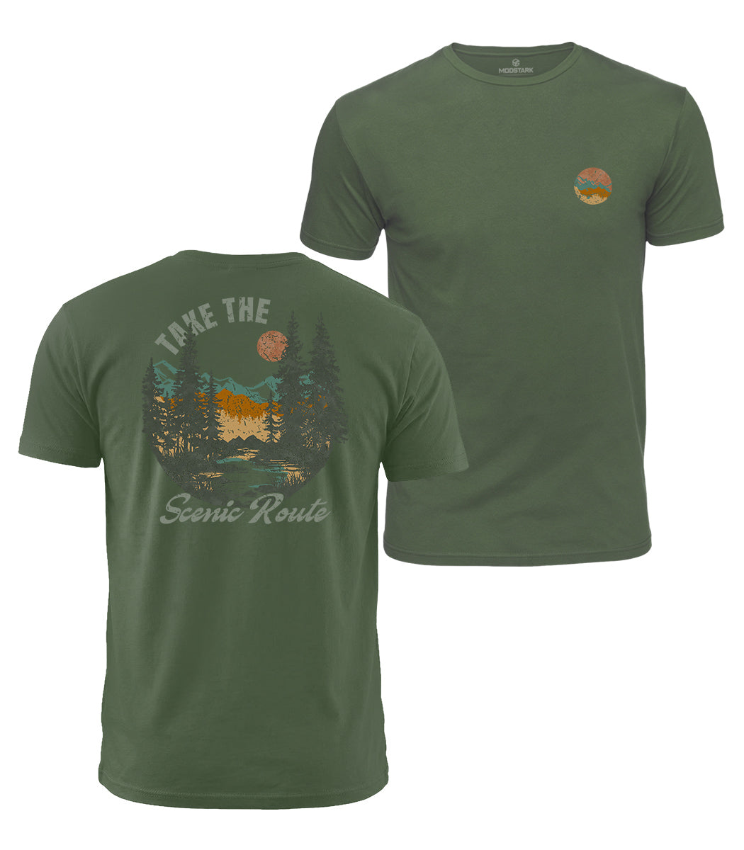 Take The Scenic Route Cotton T-Shirt