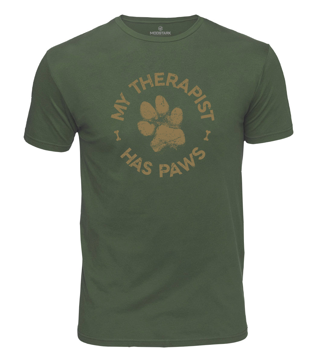 Dog Paw Therapist Cotton T-Shirt