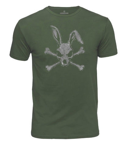 Dark Bunny Skull Cotton T-Shirt