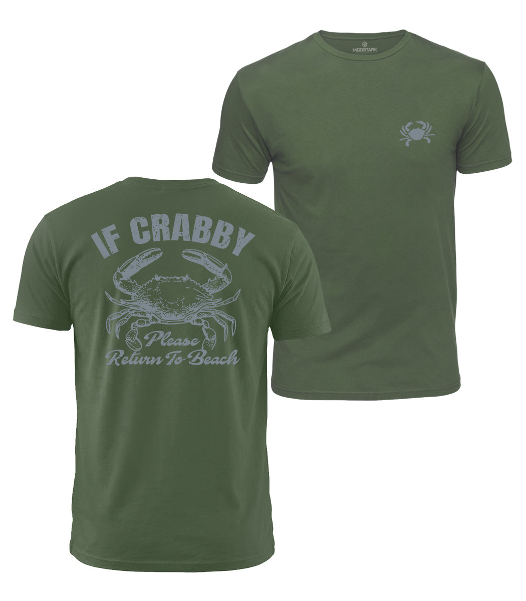 If Crabby Return To Beach Cotton T-Shirt