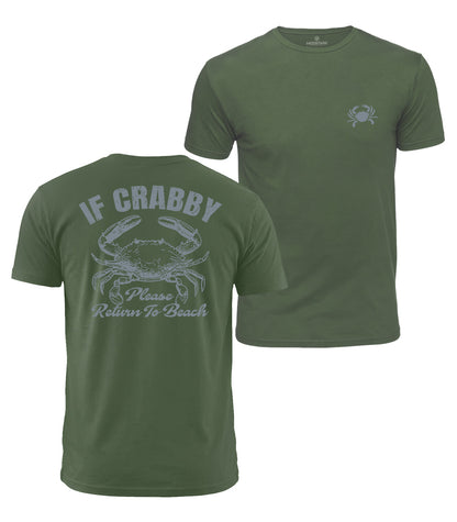 If Crabby Return To Beach Cotton T-Shirt