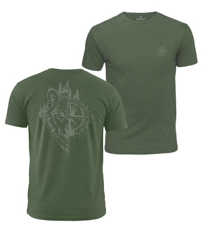 Wolf Compass Cotton T-Shirt