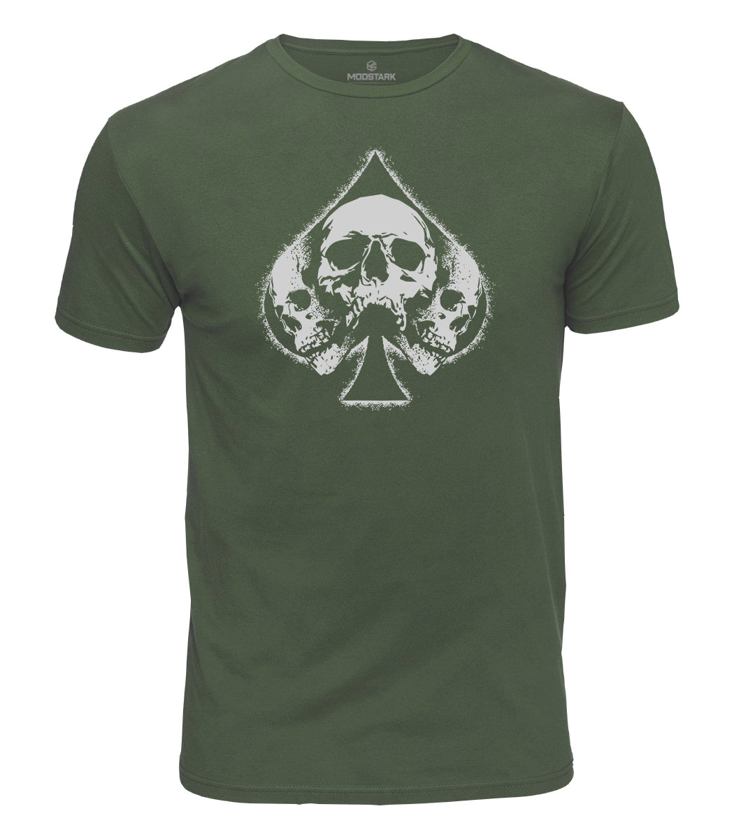 Skull Spade Cotton T-Shirt