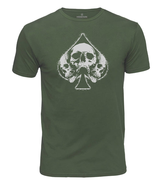 Skull Spade Cotton T-Shirt