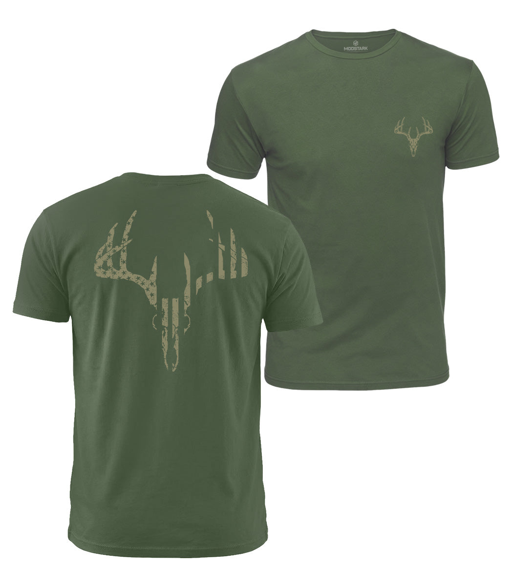 Deer Skull Cotton T-Shirt