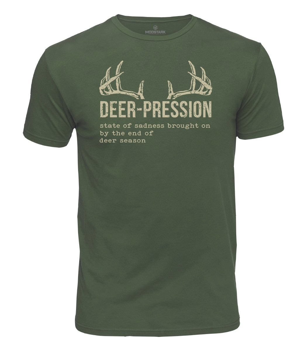 Deer-Pression Cotton T-Shirt