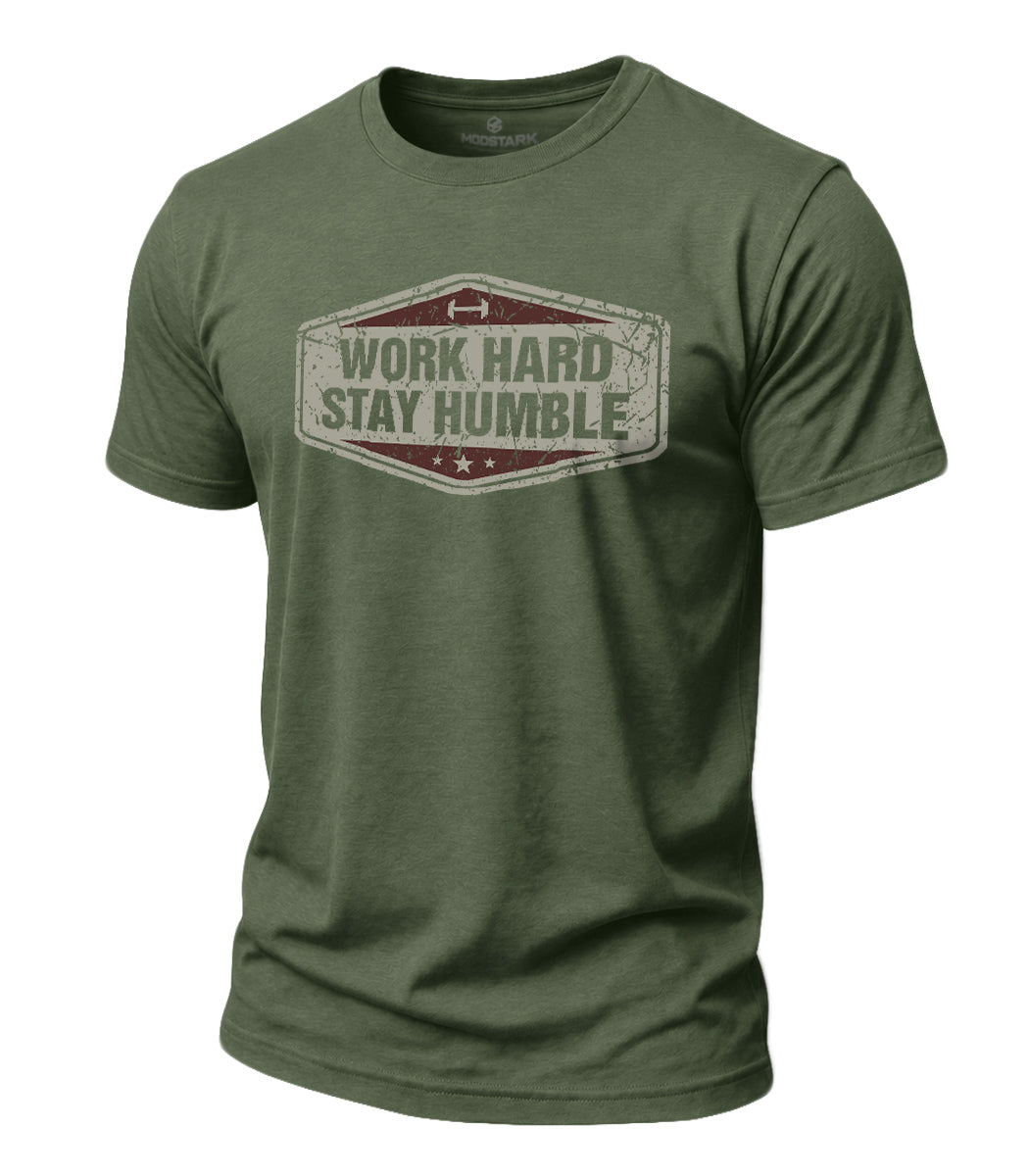 Work Hard Stay Humble Cotton T-Shirt