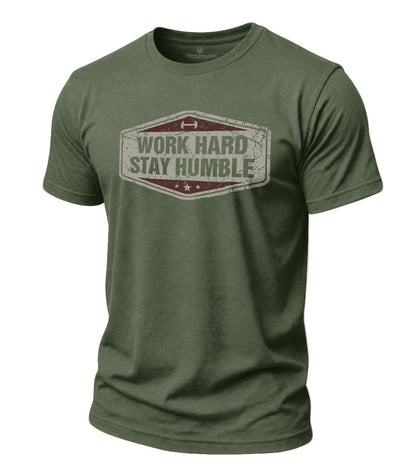 Work Hard Stay Humble Cotton T-Shirt