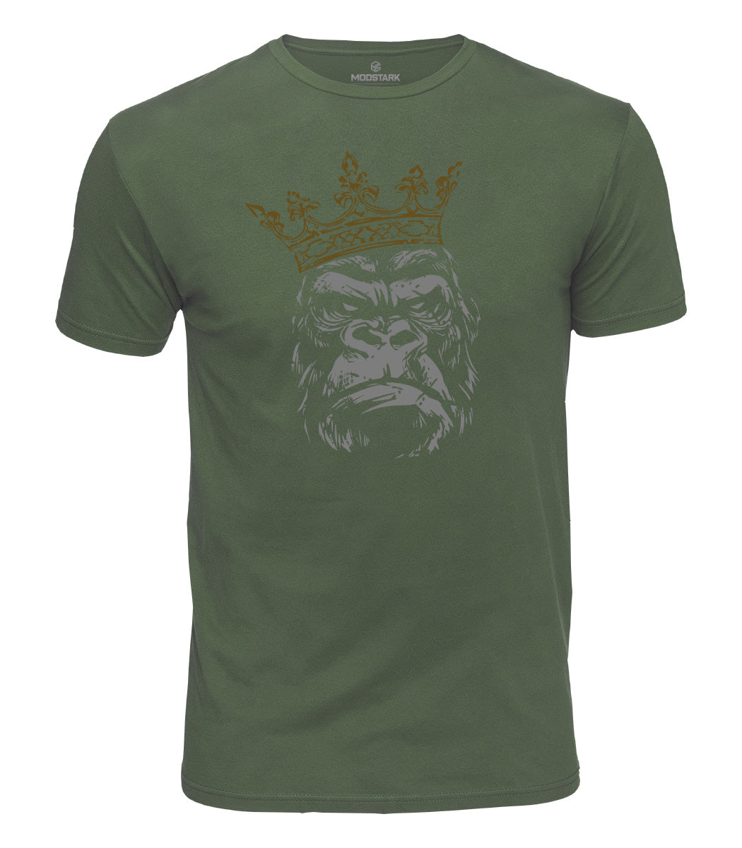 Crowned Gorilla Cotton T-Shirt