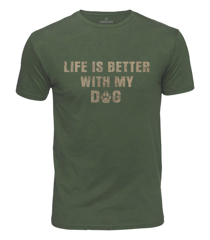 Better With My Dog Cotton T-Shirt