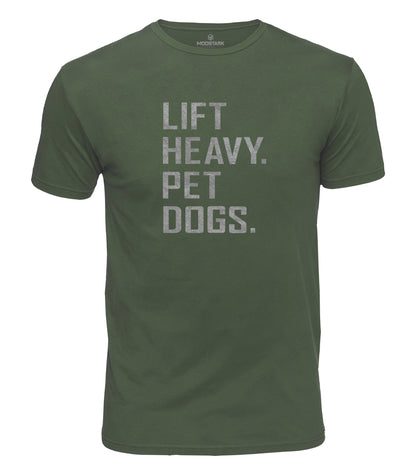 Lift Heavy Pet Dogs Cotton T-Shirt