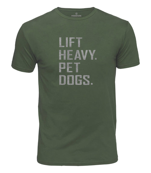 Lift Heavy Pet Dogs Cotton T-Shirt