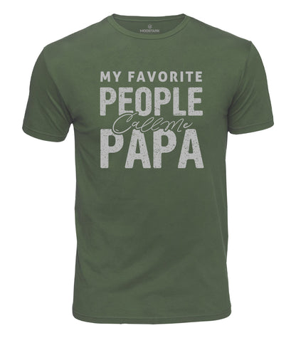 Favorite People Call Me Papa Cotton T-Shirt