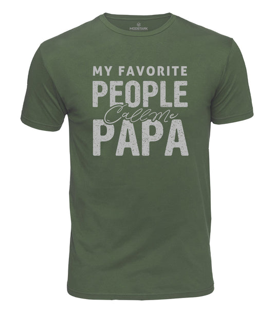 Favorite People Call Me Papa Cotton T-Shirt
