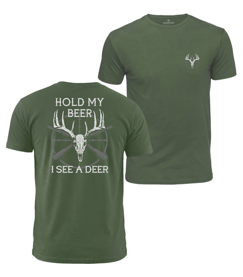 Funny Deer Hunting Cotton T-Shirt