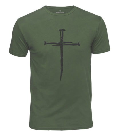 Nail Cross Cotton T-Shirt