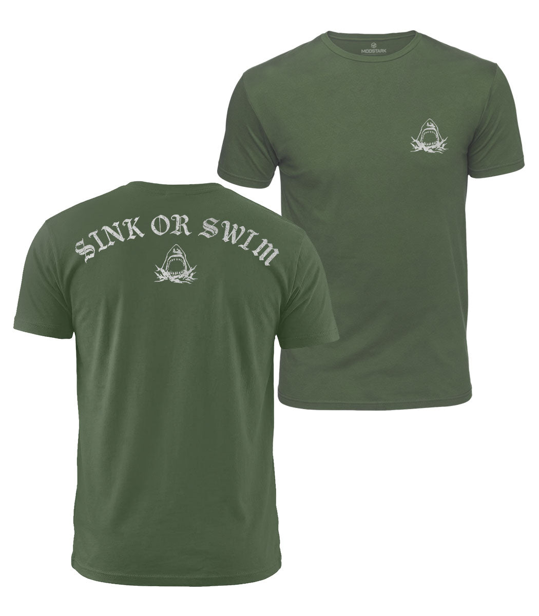 Sink Or Swim Shark Cotton T-Shirt