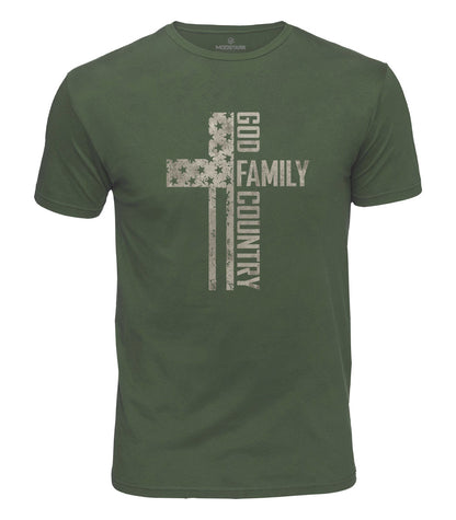 God Family Country Cotton T-Shirt