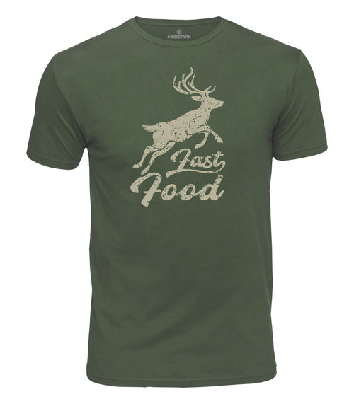 Fast Food Deer Cotton T-Shirt