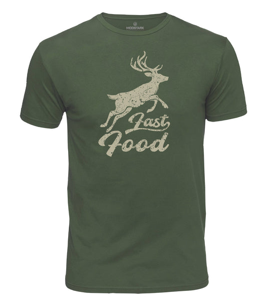 Fast Food Deer Cotton T-Shirt