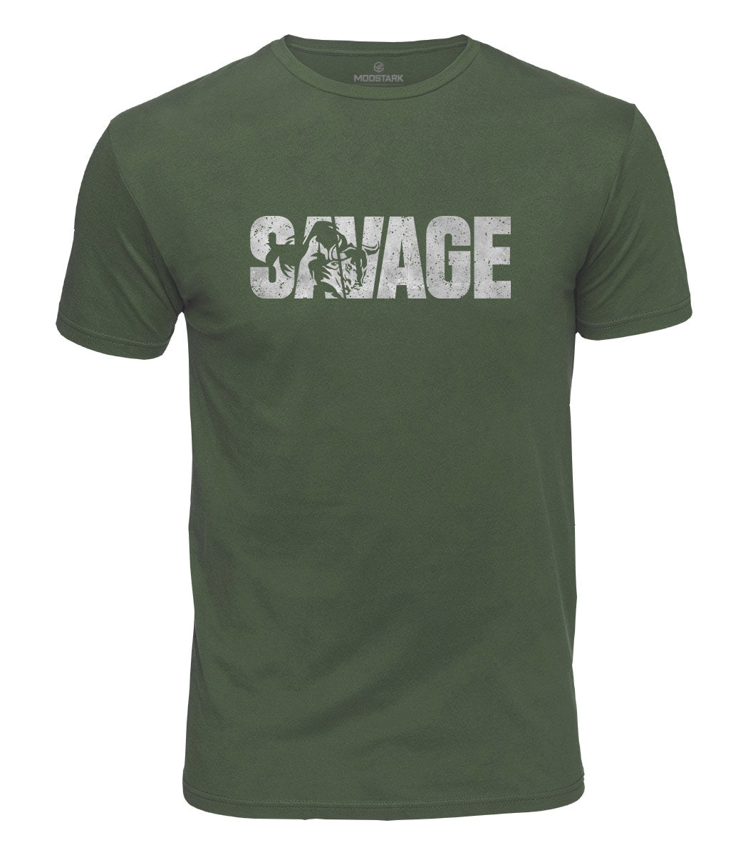 Savage Bull Cotton T-Shirt