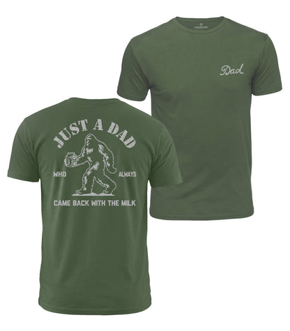 Just A Dad Bigfoot Cotton T-Shirt