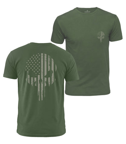 USA Skull Cotton T-Shirt
