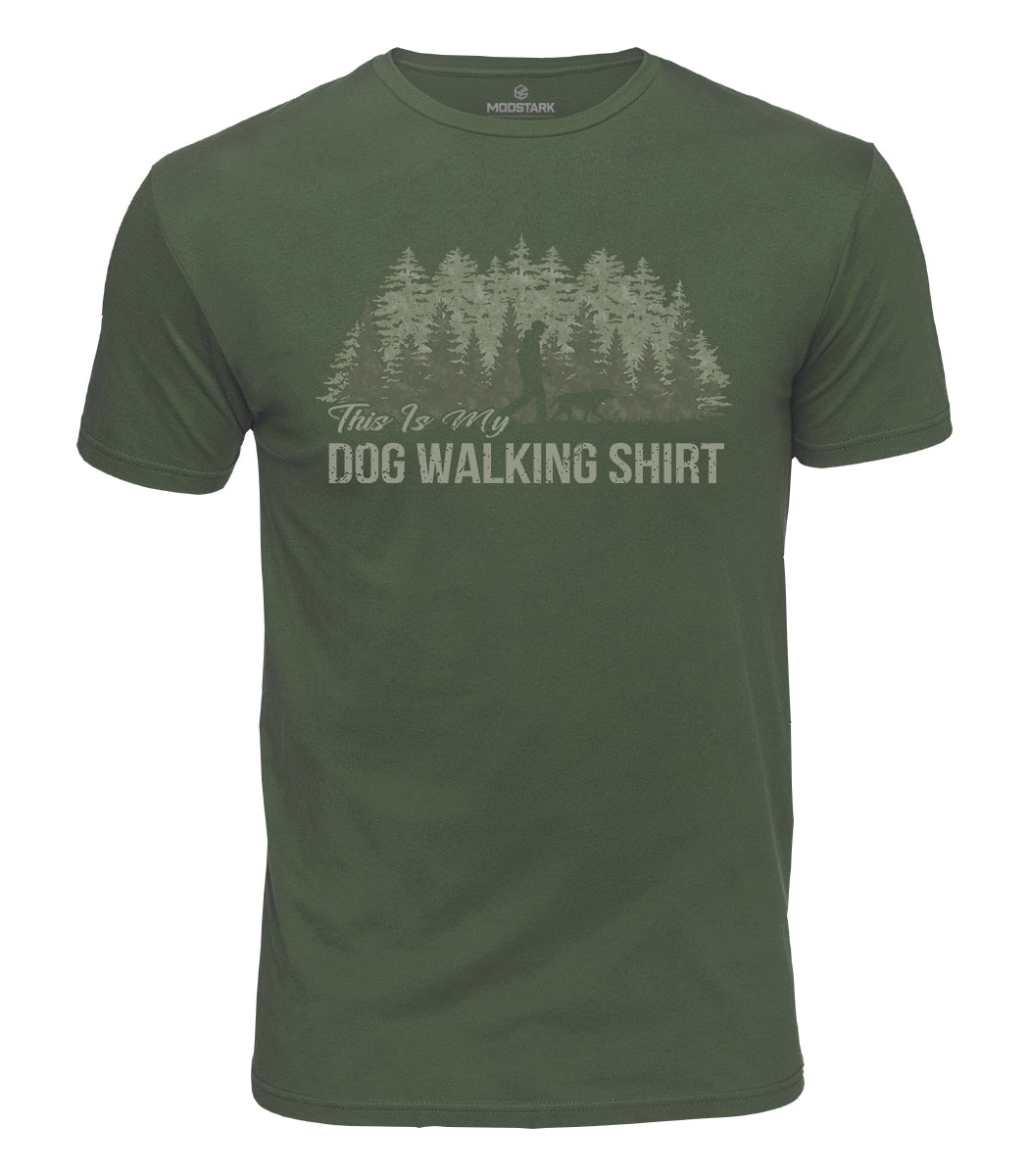 Dog Walking Cotton T-Shirt