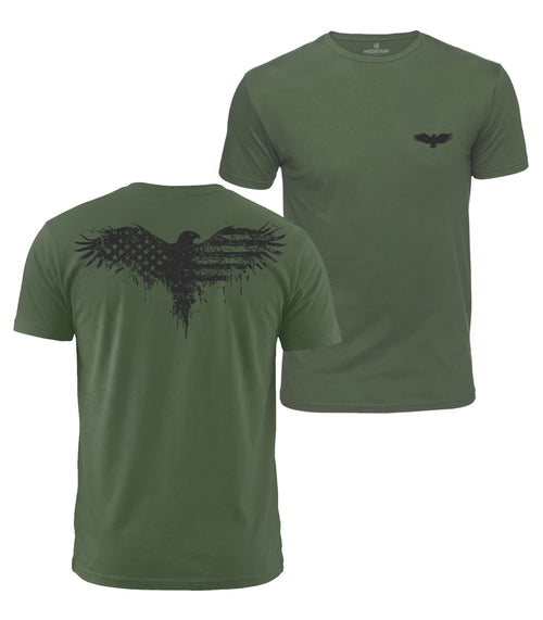 Patriotic Eagle Cotton T-Shirt