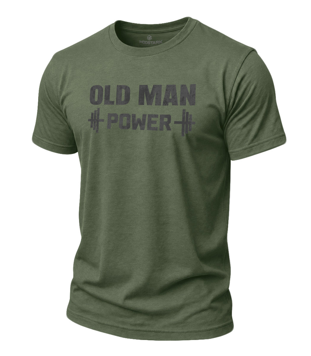 Old Man Power Cotton T-Shirt