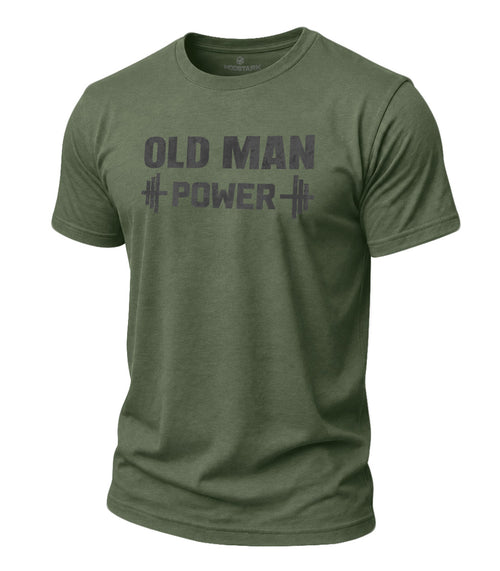 Old Man Power Cotton T-Shirt