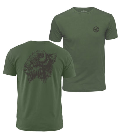 Bison Head Cotton T-Shirt