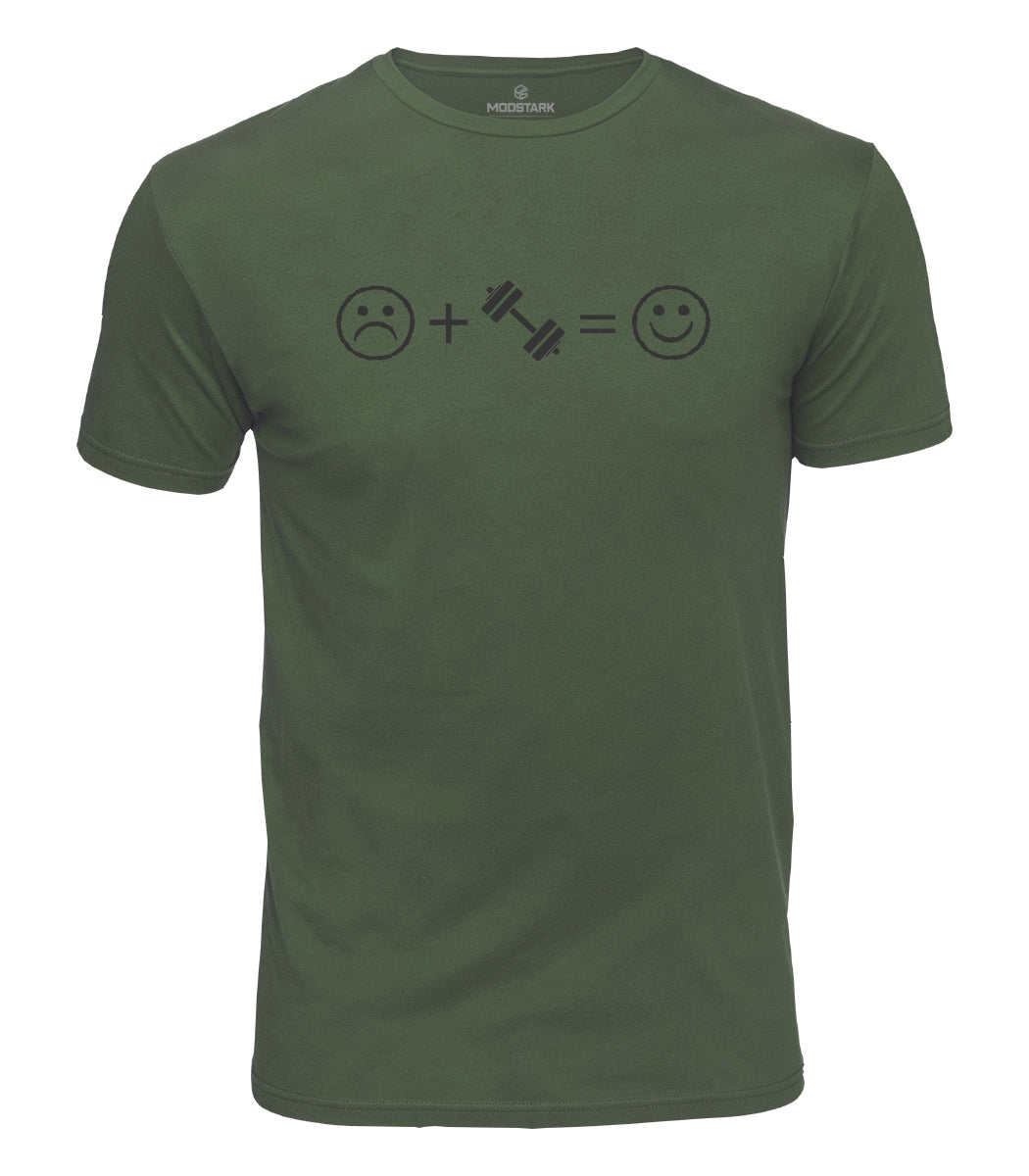 Gym Makes Me Happy Cotton T-Shirt
