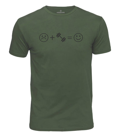 Gym Makes Me Happy Cotton T-Shirt