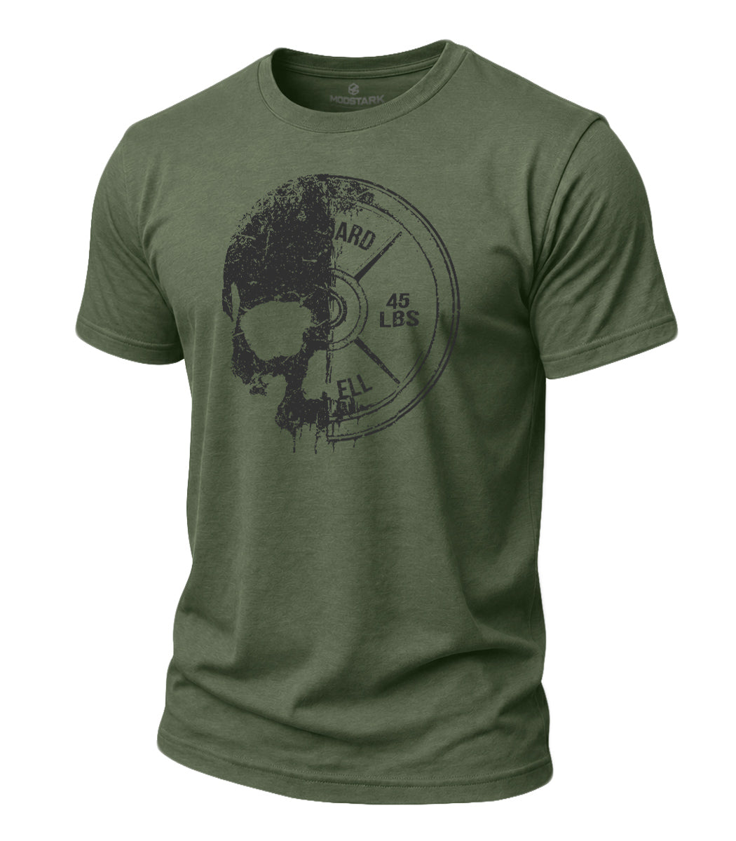 Skull Barbell Cotton T-Shirt