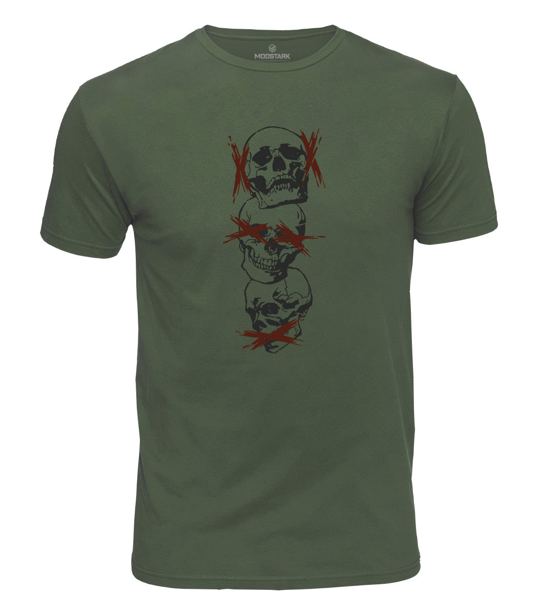 See No Evil Skull Cotton T-Shirt