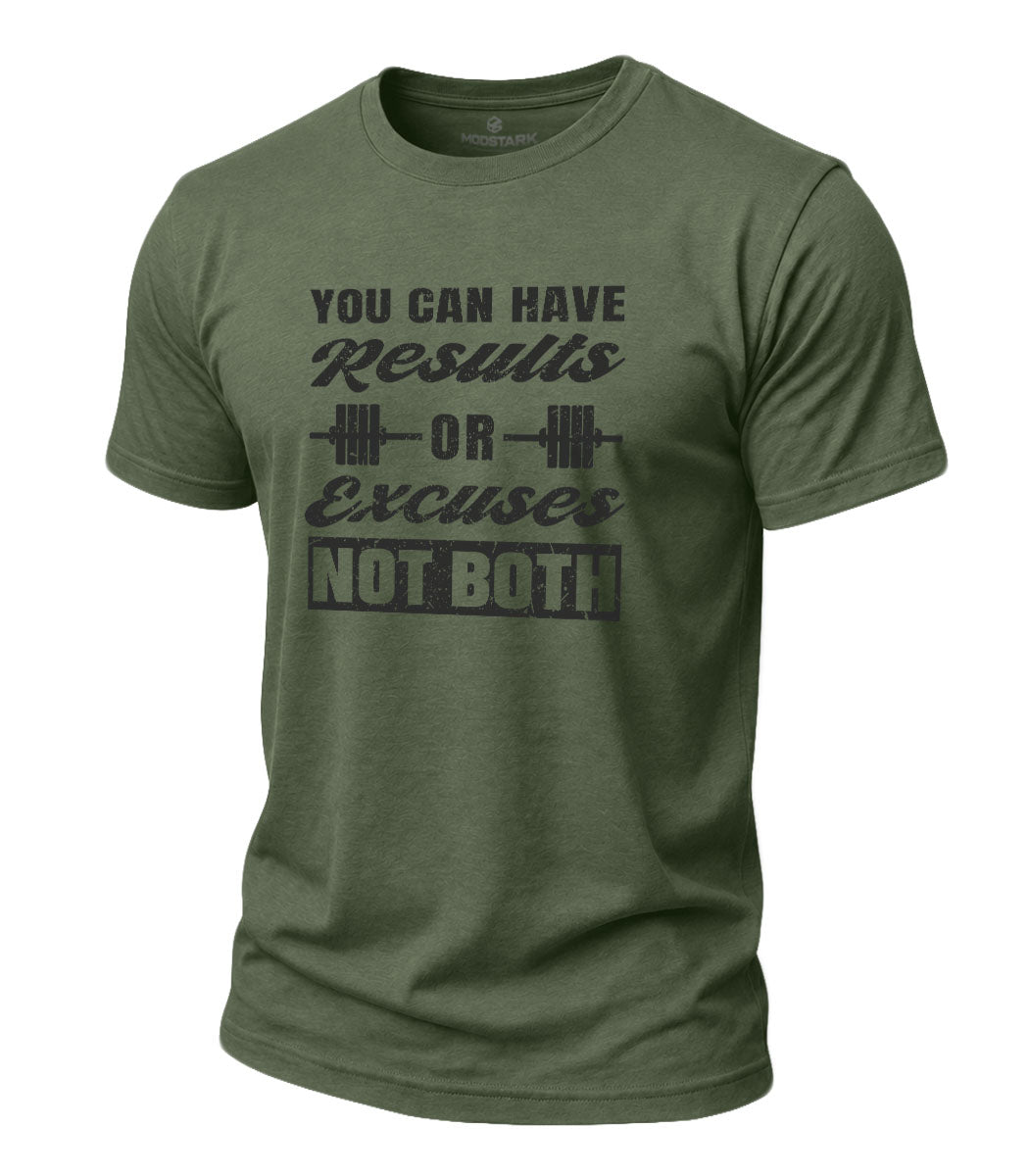 Results Not Excuses Cotton T-Shirt