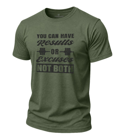 Results Not Excuses Cotton T-Shirt