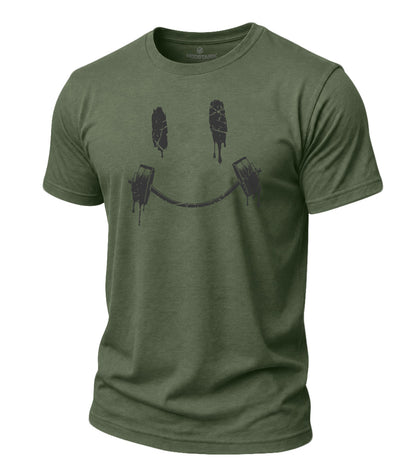 Smile Barbell Cotton T-Shirt
