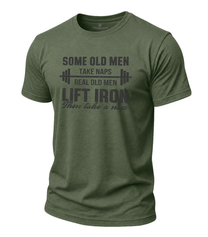 Lift Iron Then Take A Nap Cotton T-Shirt