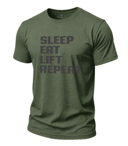 Lift Repeat Cotton T-Shirt