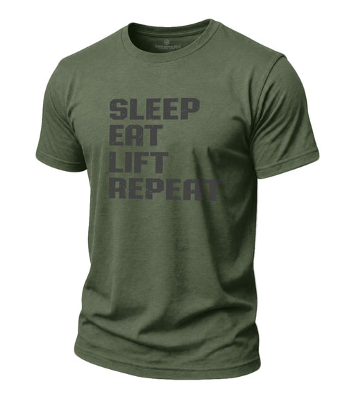 Lift Repeat Cotton T-Shirt