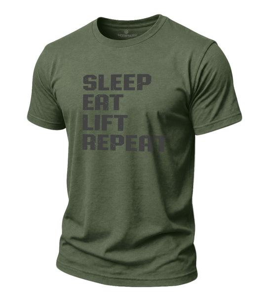 Lift Repeat Cotton T-Shirt