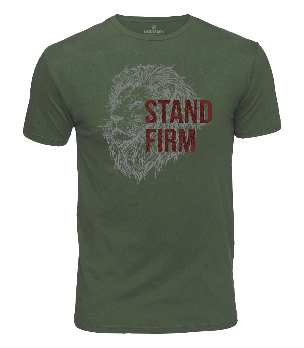 Stand Firm Lion Cotton T-Shirt