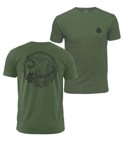 Norse Wolf Cotton T-Shirt