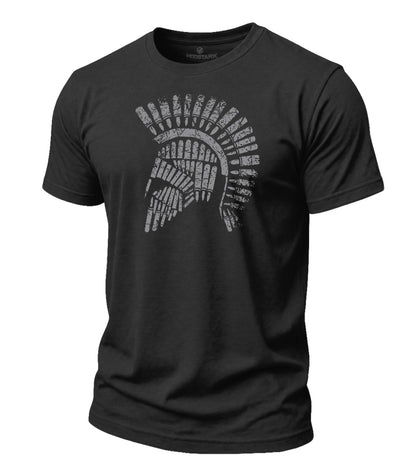 Rugged Spartan Helmet Cotton T-Shirt