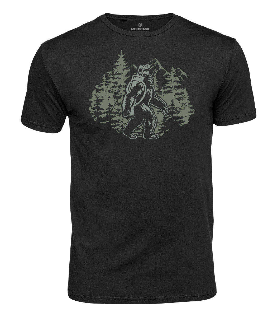 Bigfoot Golfing Cotton T-Shirt