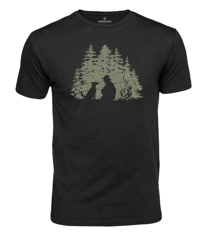 Camping With My Dog Cotton T-Shirt