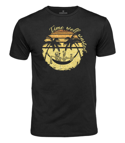 Time Well Wasted Vacation Cotton T-Shirt