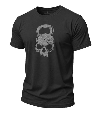 Kettlebell Skull Cotton T-Shirt